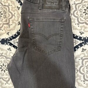 Levi's Men's Charcoal Straight Jeans